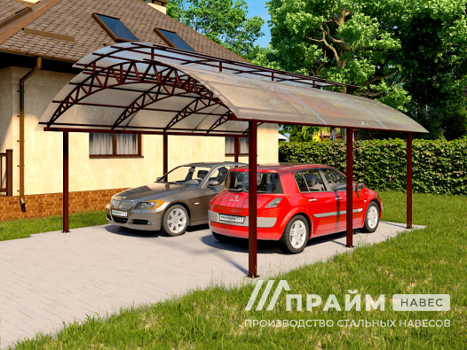 Металлический навес для автомобиля №9 - фото 506