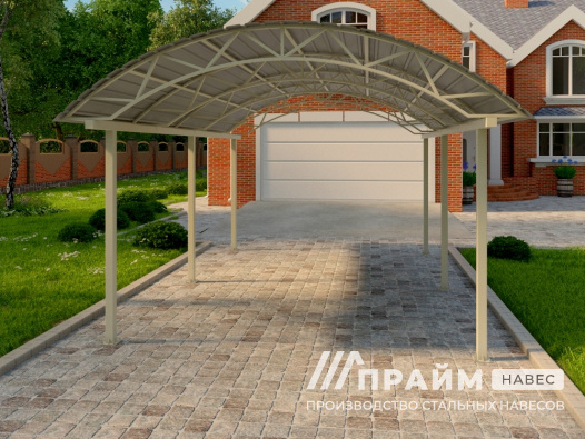 Навес из профнастила №7 - фото 786