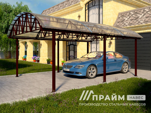 Гаражный навес для автомобиля №8 - фото 505