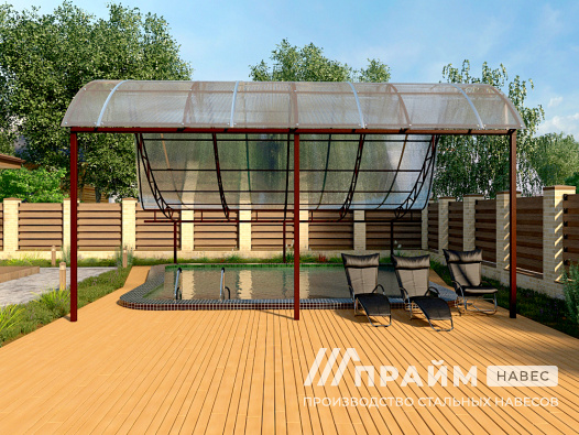 Навес для бассейна №17 - фото 426