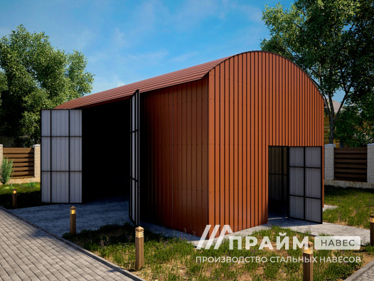 Ангар из профнастила №9 - фото 789